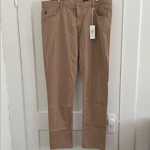 NWT AG Adriano Goldschmied Khaki Chinos
